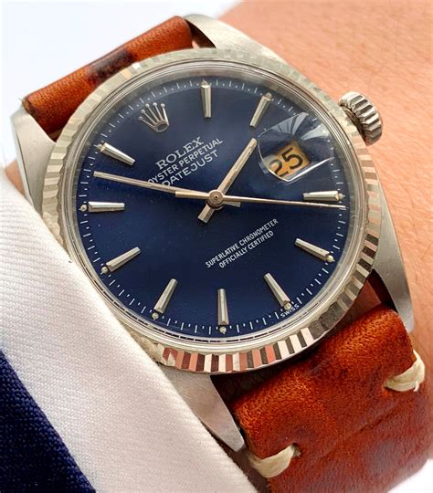 rolex datejust 2 steel blue dial|rolex datejust blue dial vintage.